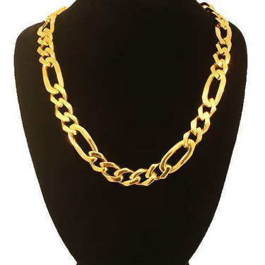 14K Yellow Gold Mens Figaro Chain 8 mm